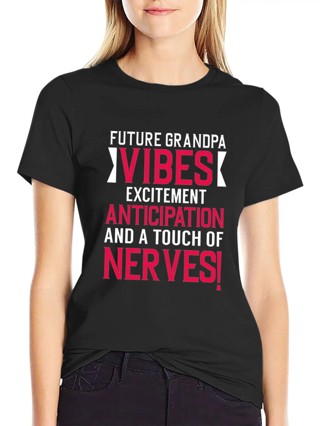 Grandpa Future Grandpa Unisex Casual T-Shirt – Clean Design For Daily Comfort