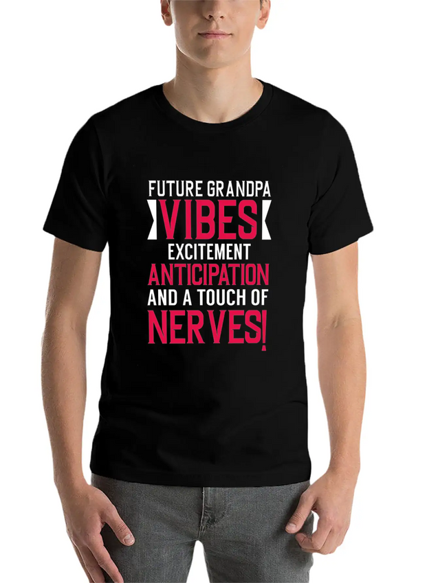 Grandpa Future Grandpa Unisex Casual T-Shirt – Clean Design For Daily Comfort