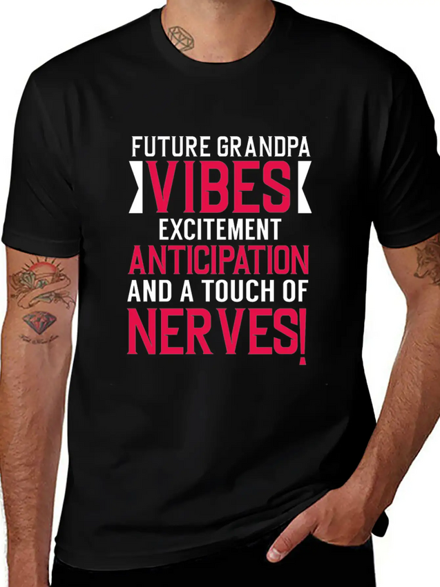 Grandpa Future Grandpa Unisex Casual T-Shirt – Clean Design For Daily Comfort