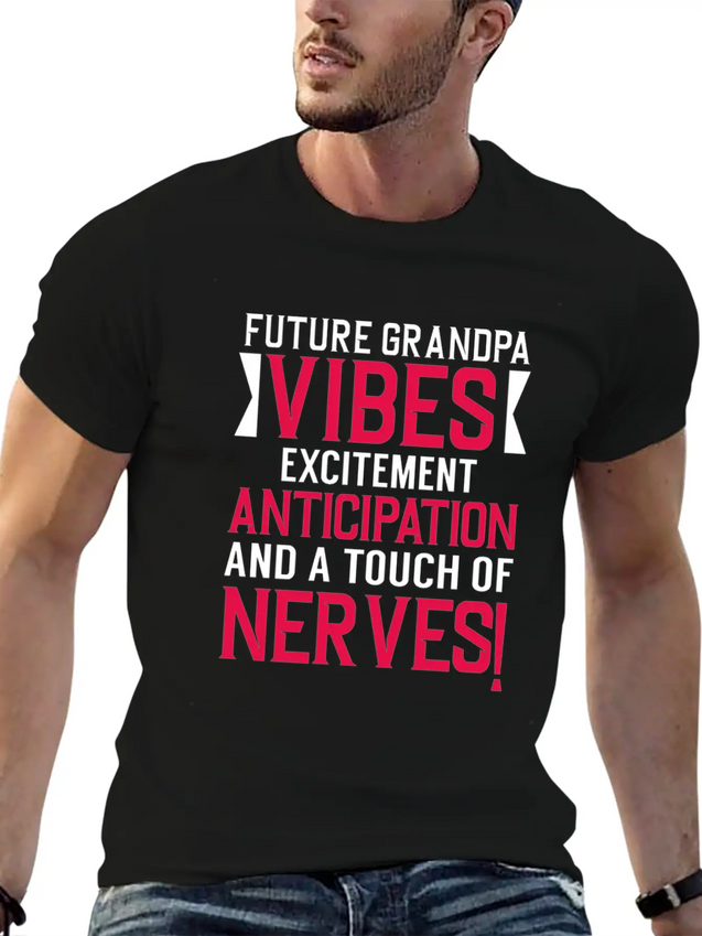 Grandpa Future Grandpa Unisex Casual T-Shirt – Clean Design For Daily Comfort