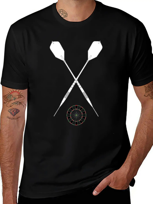 Keep Calm And Play Darts Unisex Casual T-Shirt – Clean Design For Daily Comfort