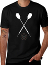 Keep Calm And Play Darts Unisex Casual T-Shirt – Clean Design For Daily Comfort