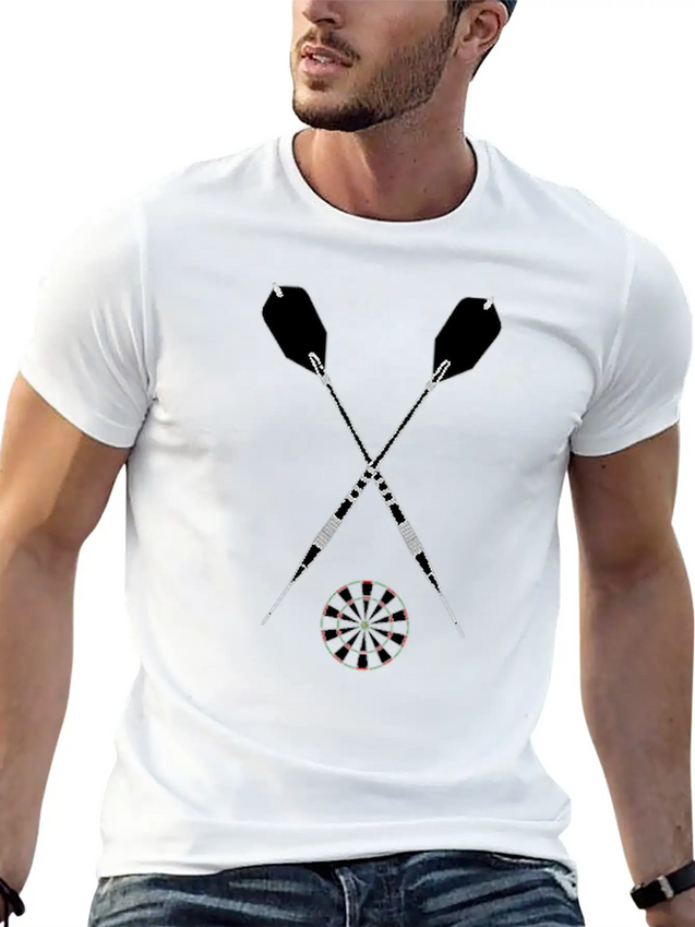 Keep Calm And Play Darts Unisex Casual T-Shirt – Clean Design For Daily Comfort