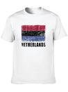 Netherlands Flag Grunge Country Flag Netherlands Soft Cotton Short Sleeve Tee – Unisex Wardrobe Staple