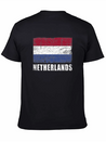 Netherlands Flag Grunge Country Flag Netherlands Soft Cotton Short Sleeve Tee – Unisex Wardrobe Staple