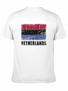Netherlands Flag Grunge Country Flag Netherlands Soft Cotton Short Sleeve Tee – Unisex Wardrobe Staple