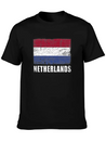 Netherlands Flag Grunge Country Flag Netherlands Soft Cotton Short Sleeve Tee – Unisex Wardrobe Staple