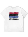Netherlands Flag Grunge Country Flag Netherlands Soft Cotton Short Sleeve Tee – Unisex Wardrobe Staple