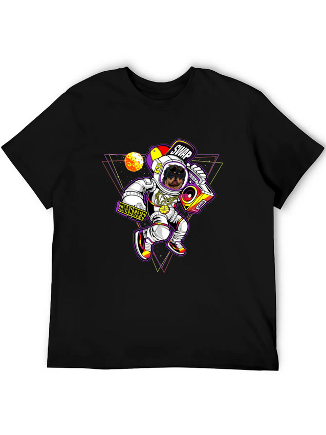 Tibetan Mastiff To The Moon Unisex Casual T-Shirt – Clean Design For Daily Comfort