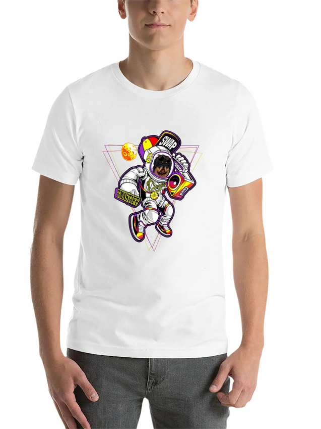 Tibetan Mastiff To The Moon Unisex Casual T-Shirt – Clean Design For Daily Comfort