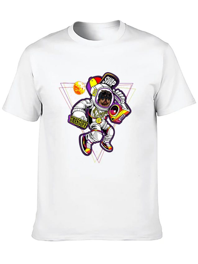 Tibetan Mastiff To The Moon Unisex Casual T-Shirt – Clean Design For Daily Comfort