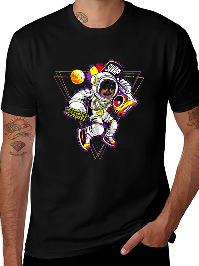 Tibetan Mastiff To The Moon Unisex Casual T-Shirt – Clean Design For Daily Comfort