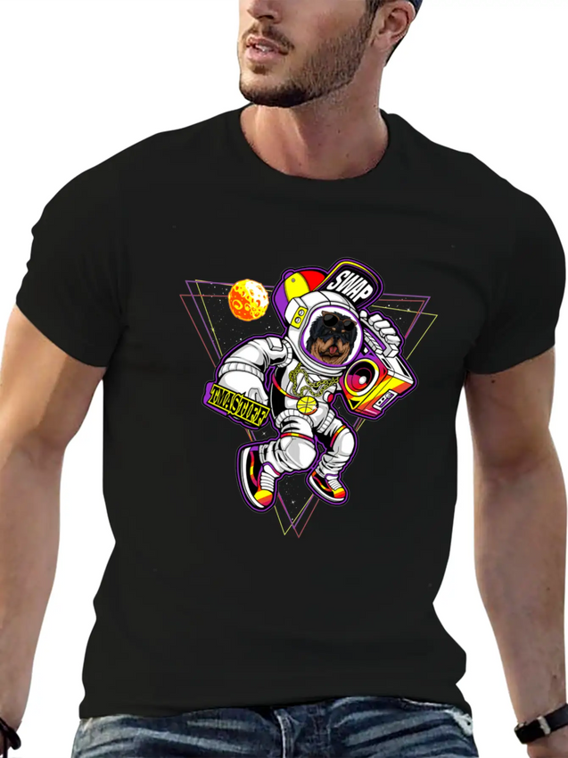 Tibetan Mastiff To The Moon Unisex Casual T-Shirt – Clean Design For Daily Comfort