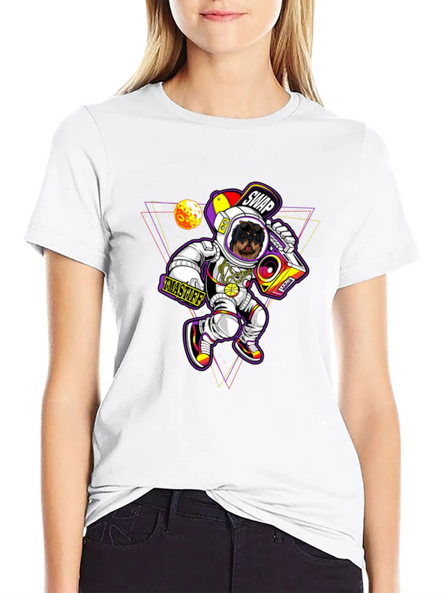 Tibetan Mastiff To The Moon Unisex Casual T-Shirt – Clean Design For Daily Comfort