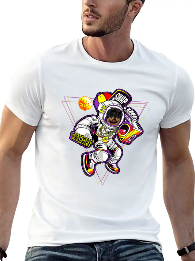 Tibetan Mastiff To The Moon Unisex Casual T-Shirt – Clean Design For Daily Comfort