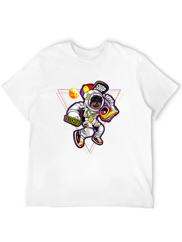 Tibetan Mastiff To The Moon Unisex Casual T-Shirt – Clean Design For Daily Comfort